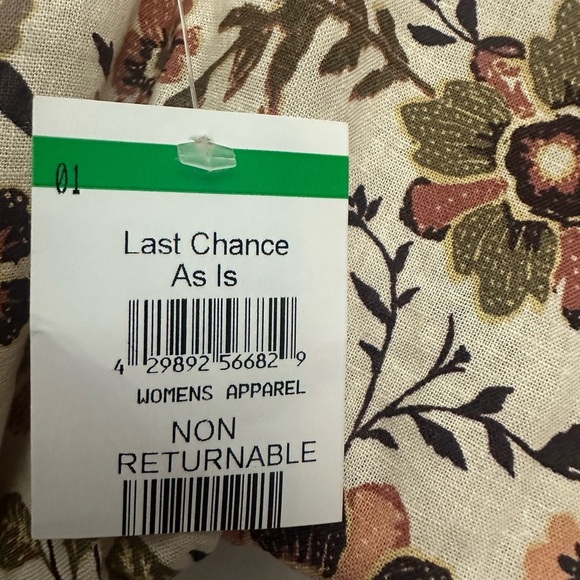 Fatherty Willow Wrap Dress Size XS In Taos Floral Mini Linen Blend Floral - Picture 5 of 7